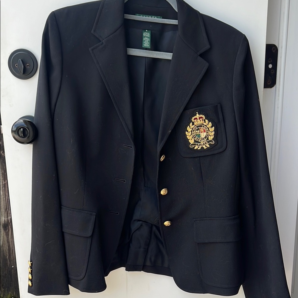 Ralph Lauren Black Wool Blazer NWOT